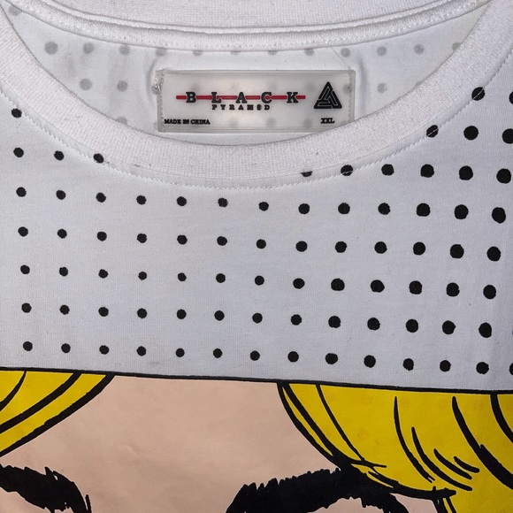 Black Pyramid Graphic cartoon print oversized tee - Picture 4 of 5